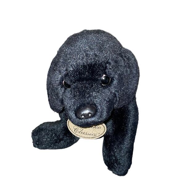 Yomiko Classics Plush Dog Black Labrador Pup Russ Nursery Lab Stuffed Shower 14" - Picture 3 of 11